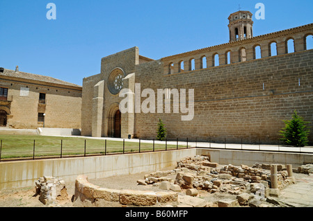 Monasterio de Rueda, Kloster, Hotel, Sastago, Ebrotal, Aragon, Spanien, Europa Stockfoto