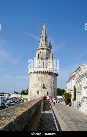 Tour De La Lanterne, Turm, Wehrmauer, Hafen, La Rochelle, Poitou-Charentes, Frankreich, Europa Stockfoto