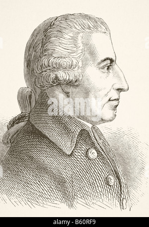 John Howard, 1726-1790. Philanthrop und ersten englischen Gefängnis-Reformer. Stockfoto