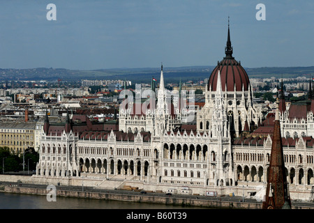 Parlamentsgebäude in Budapest, Ungarn, Europa Stockfoto