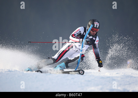 Kitzbühel Österreich 20 JAN OBERT Anthony FRA im Wettbewerb mit der Audi FIS alpinen Skifahren Weltcup Slalom-Rennen Stockfoto