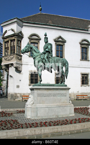 Bronzene Reiterstatue des ungarischen Husaren General Hadik András, Budapest, Ungarn, Europa Stockfoto