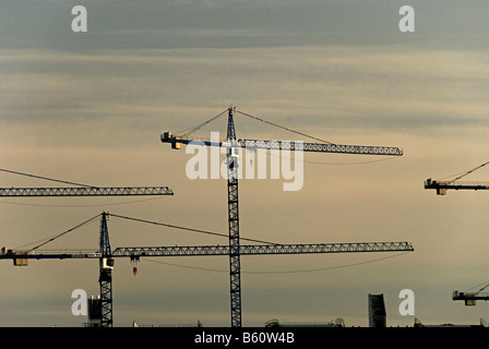 Queen Elizabeth Hospital selly Eiche Blick auf selly Eiche super Krankenhaus Königin Elisabeth in Bau und teilweise gebaut Stockfoto