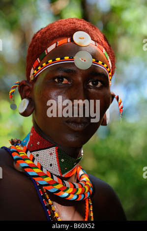 Mann Junge Samburu, Samburu National Reserve, Kenia, Ostafrika, Afrika Stockfoto