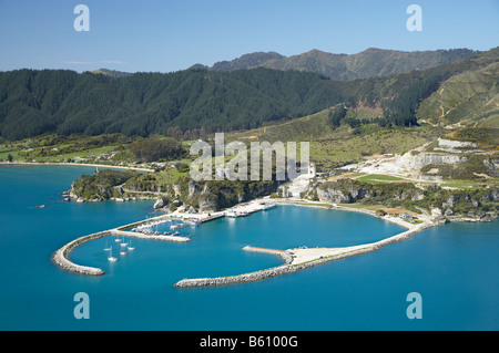 Tarakohe Golden Bay Nelson Region Südinsel Neuseeland Antenne Stockfoto