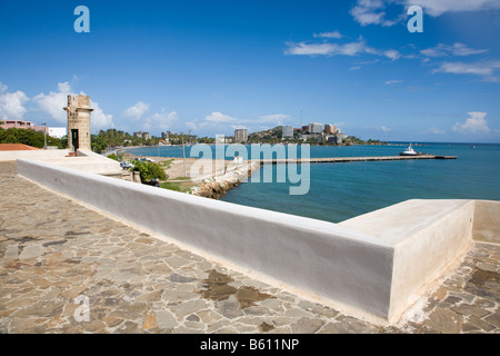 Die Festung Castillo de San Carlos Borromeo, spanischer Militärarchitektur, Pampatar, Insel Margarita, Karibik, Venezuela Stockfoto