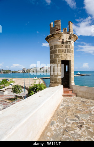 Die Festung Castillo de San Carlos Borromeo, spanischer Militärarchitektur, Pampatar, Insel Margarita, Karibik, Venezuela Stockfoto