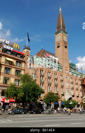 Hotel Palace auf dem Rathausplatz, Radhus Pladsen, Kopenhagen, Dänemark, Skandinavien, Europa Stockfoto