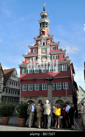 Das alte Rathaus auf dem Marktplatz Square, Esslingen/Neckar, Baden-Württemberg Stockfoto