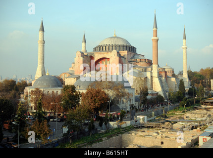 Die schöne Aya Sofya Moschee Istanbuls Sultanahmet. Stockfoto