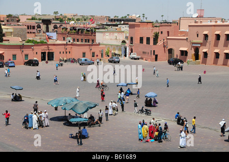 Jemma el Fna Platz, Marrakesch, Marokko, Afrika Stockfoto