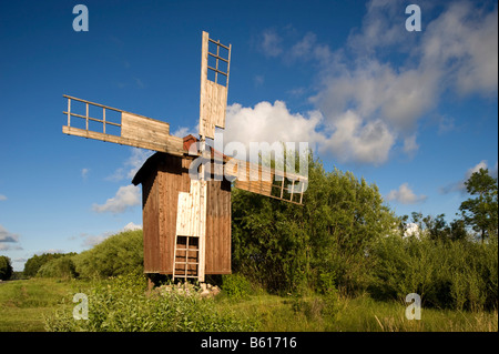 Windmühle, Kaigutsi, Maennimaa, Hiiumaa, Baltic Sea Island, Estland, Baltikum, Nordosteuropa Stockfoto