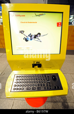 TUIFly.com terminal, Flughafen Stuttgart, Baden-Württemberg Stockfoto