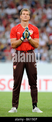 Torhüter Jens LEHMANN, VfB Stuttgart, trägt einen Trainingsanzug, beten Stockfoto