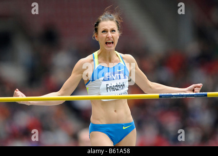 Ariane FRIEDRICH, GER, Hochsprung, bei der IAAF 2008 World Athletics Final für die Leichtathletik in der Mercedes-Benz-Arena Stockfoto