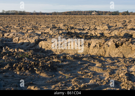 Ein frisch gepflügten Feld Stockfoto