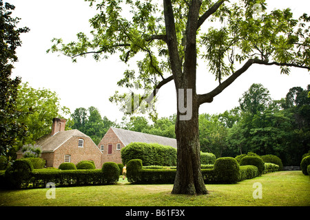 Stratford Hall, der Geburtsort des Robert E. Lee in Stratford, VA. Stockfoto