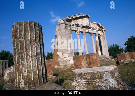 Römische/griechische Ruinen und Antiquitäten in Apollonia, Albanien 1994 Stockfoto