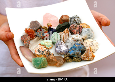 Gemischte Mineralien Stockfoto