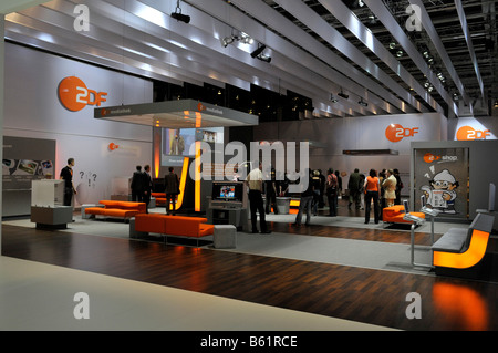 ZDF-TV-Sender stehen, International Radio Ausstellung IFA, Berlin, Deutschland, Europa Stockfoto