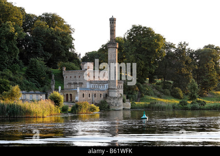 Dampf erzeugen Hall, am Ufer des Sees Tiefe siehe Babelsberger Park, Potsdam, Brandenburg, Deutschland, Europa Stockfoto