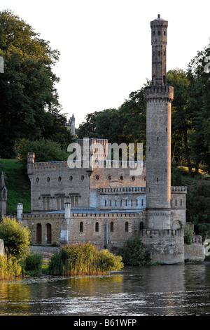 Dampf erzeugen Hall, am Ufer des Sees Tiefe siehe Babelsberger Park, Potsdam, Brandenburg, Deutschland, Europa Stockfoto