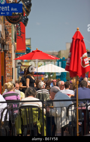 Cafe/Restaurant auf dem Byward Markt, Stadt von Ottawa, Ontario, Kanada. Stockfoto