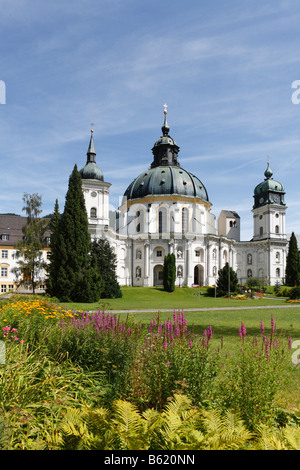 Klosterkirche Ettal, Oberbayern, Deutschland, Europa Stockfoto