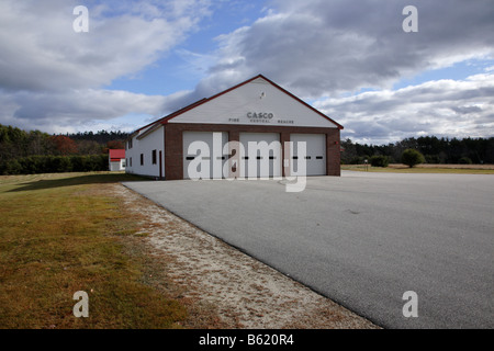 Feuerwehr in Casco Maine USA ist Teil der malerischen Neuengland Stockfoto