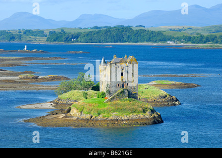 Castle Stalker, Schottland, Großbritannien, Europa Stockfoto