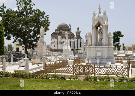 Cementerio Cristóbal Colón, Colon Friedhof in Havanna, Kuba, Karibik Stockfoto