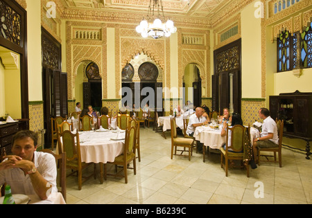 Restaurant im Palacio de Valle in Cienfuegos, Kuba, Karibik, Amerika Stockfoto