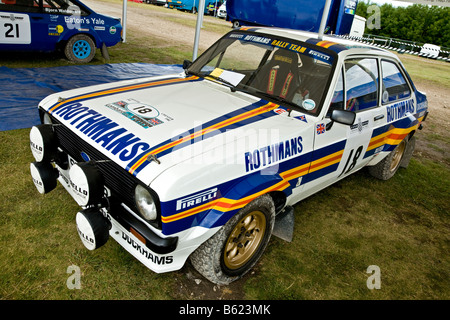 Ford Escort Mk2 RS1800 1977 im Fahrerlager beim Goodwood Festival of Speed, Sussex, UK. Stockfoto