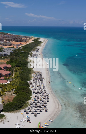 Luxus-Hotels mit einem weißen Strand in Varadero, Kuba, Karibik, Mittelamerika, Amerika Stockfoto