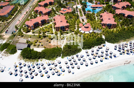 Luxus-Hotels mit einem weißen Strand in Varadero, Kuba, Karibik, Mittelamerika, Amerika Stockfoto