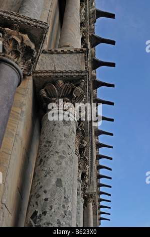 Detail der Dogen Palast, Piazza San Marco Square, Venedig, Italien, Europa Stockfoto