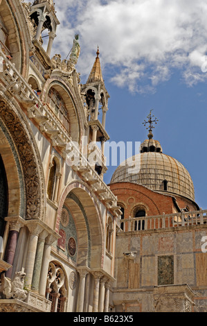 Basilika am Piazza San Marco, Markusplatz, Venedig, Italien, Europa