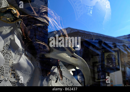 Schaufenster in der Nähe der Rialto-Brücke, Rialto, Venedig, Italien, Europa Stockfoto