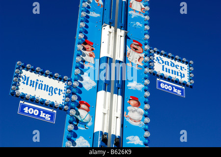 Hohen Stürmer oder Stärke Tester, Wies'n, Wiesn, München, Bayern, Deutschland, Europa Stockfoto