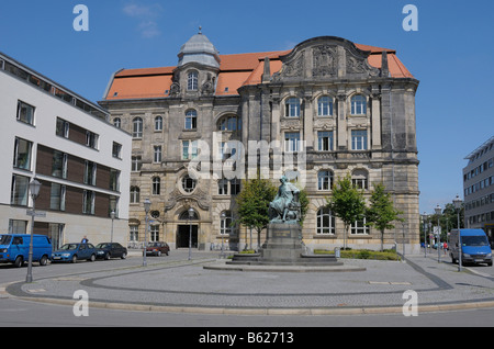 Guericke-Denkmal, Otto von Guericke, Magdeburg, Sachsen-Anhalt, Deutschland, Europa Stockfoto