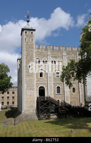 White Tower, Tower of London, London, Großbritannien, Europa Stockfoto