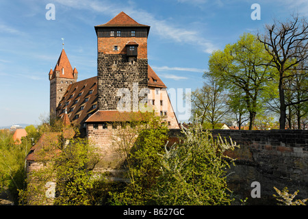 Nürnberger Burg, Pferdeställe, heute als Jugendherberge genutzt, Altstadt, Nürnberg, Middle Franconia, Bayern, Deutschland Stockfoto