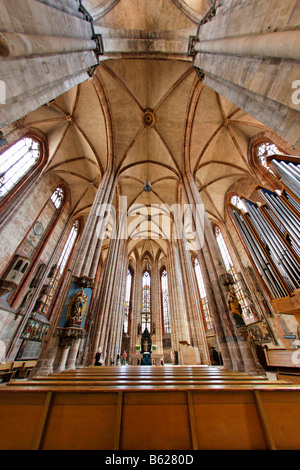 Hauptschiff der Sebaldus-Kirche, St. Sebald, Altstadt, Nürnberg, Middle Franconia, Bayern, Deutschland, Europa Stockfoto