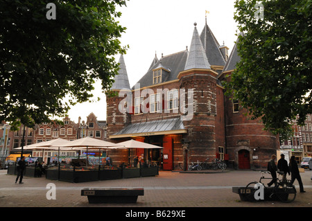 De Waag, Nieuwmarkt, Amsterdam, Niederlande, Europa Stockfoto