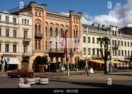 Deutsche Botschaft in Riga, Lettland, Baltikum Stockfoto