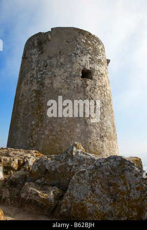 Talaia d'Albercutx, eine alte Piraten-Wachturm am Kap Formentor, Mallorca, Balearen, Spanien, Europa Stockfoto