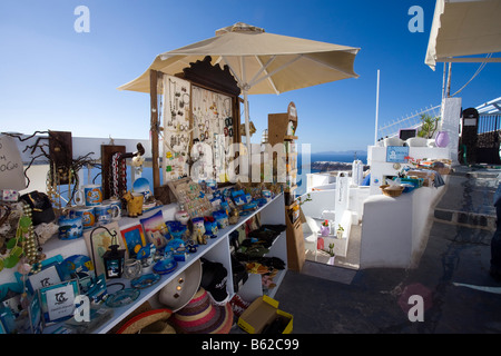 Geschenk Shop Imerovigli Santorini Cyclades Griechenland Stockfoto