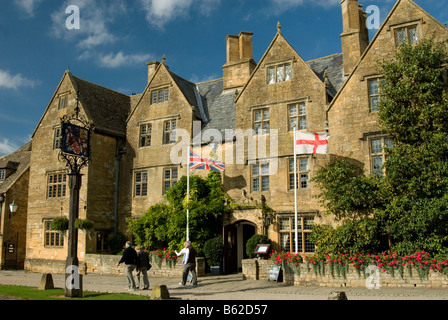 Lygon Arms Hotel in der Stadt Cotswold Broadway, England Stockfoto