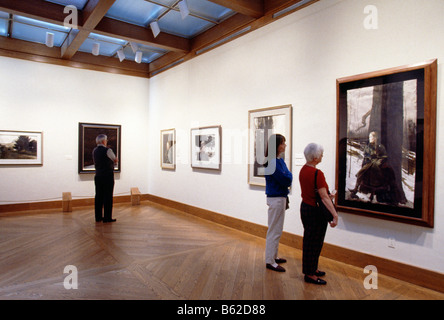 Ausstellenden amerikanische Kunst in einer Mühle aus dem 19. Jahrhundert Schrot, Brandywine River Museum, Chadds Ford, Pennsylvania, USA Stockfoto