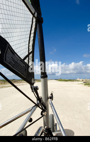 Landsailing, Bonaire, Niederlande, Antillen Stockfoto